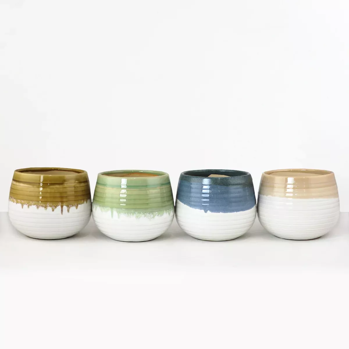 falling-glaze-pots Falling Glaze Pots