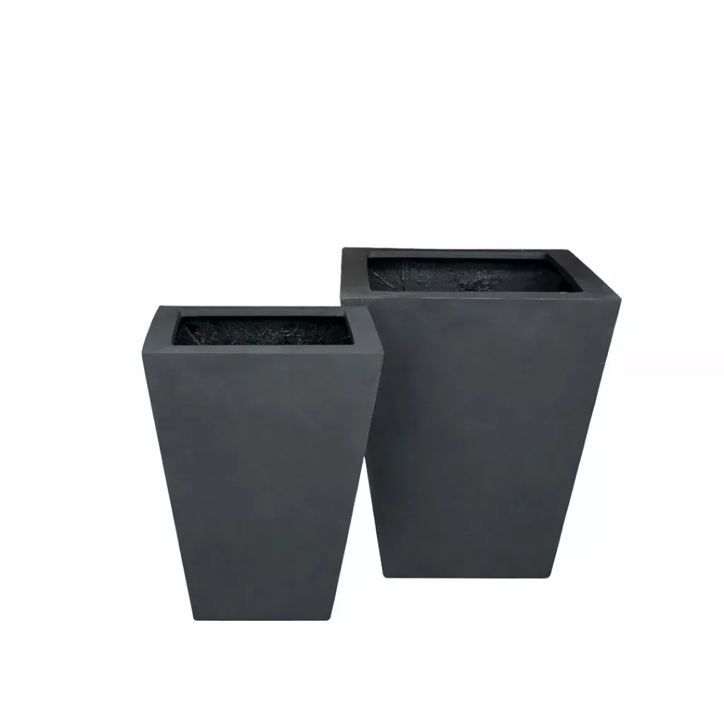 fiberstone-square-tapered-pot Fiberstone Square Tapered Pot