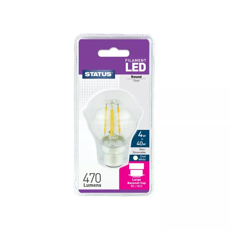 Filament LED Round BC
