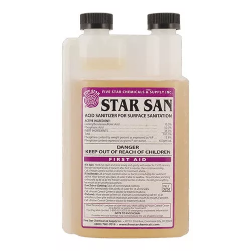 FIVE STAR STAR SAN QUART SIZE