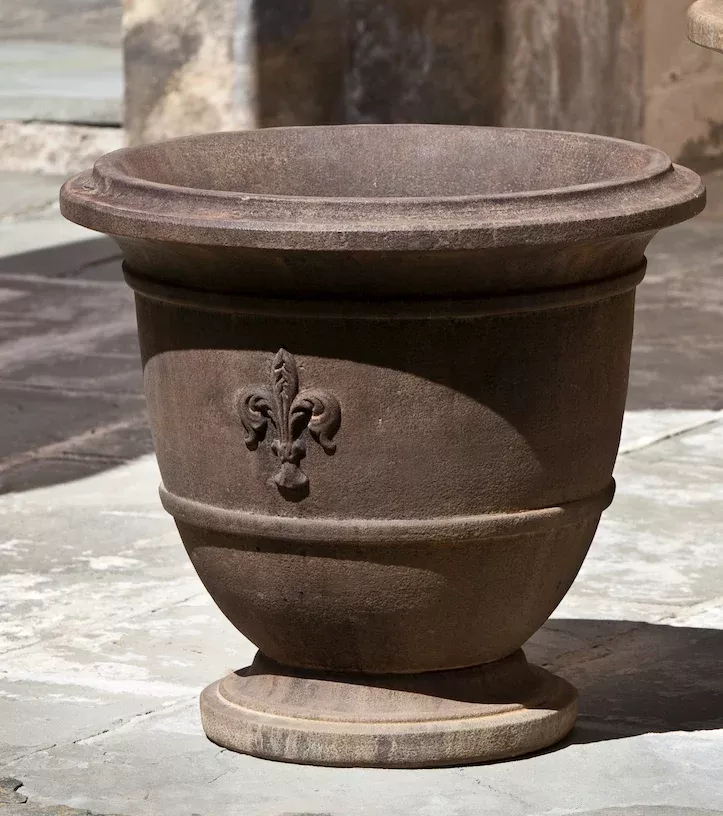 Fleur de Lis Small Urn by Campania International