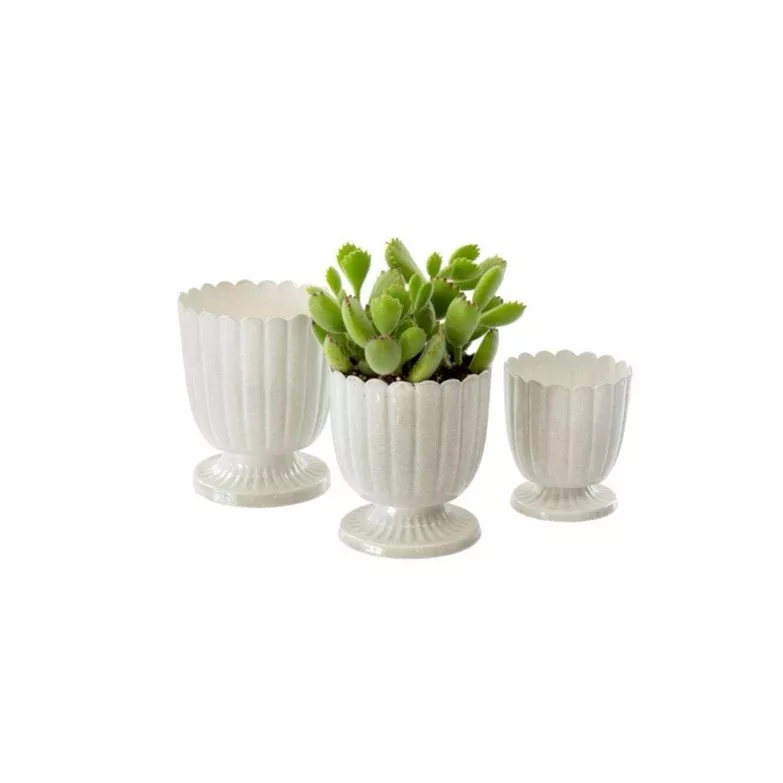 floralis-mini-white-metal-urns Floralis Mini White Metal Urns