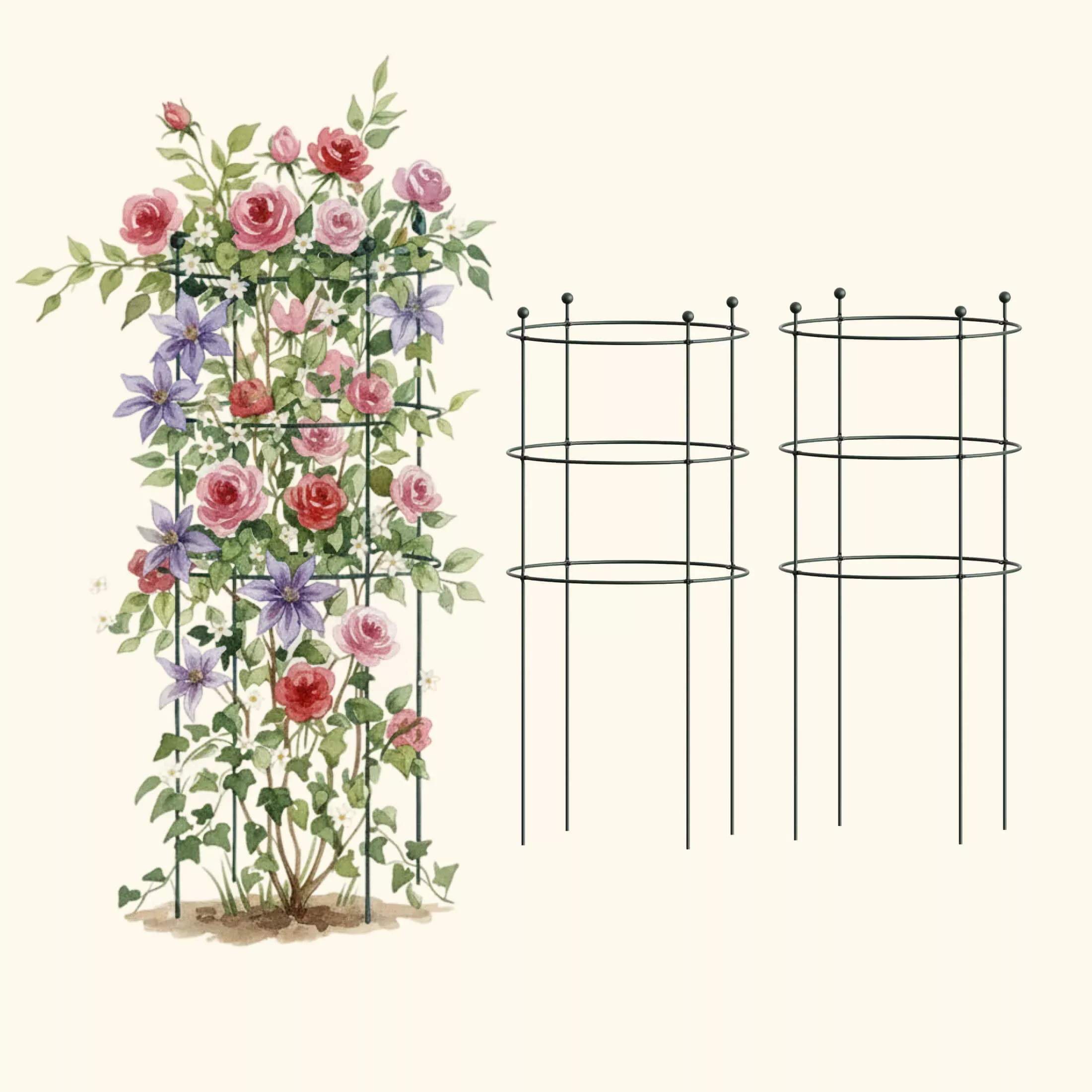 flower-cage-round-2-pack Flower Cage Round - 2 Pack