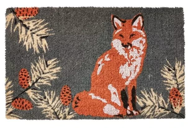 Fox and Pinecone Doormat