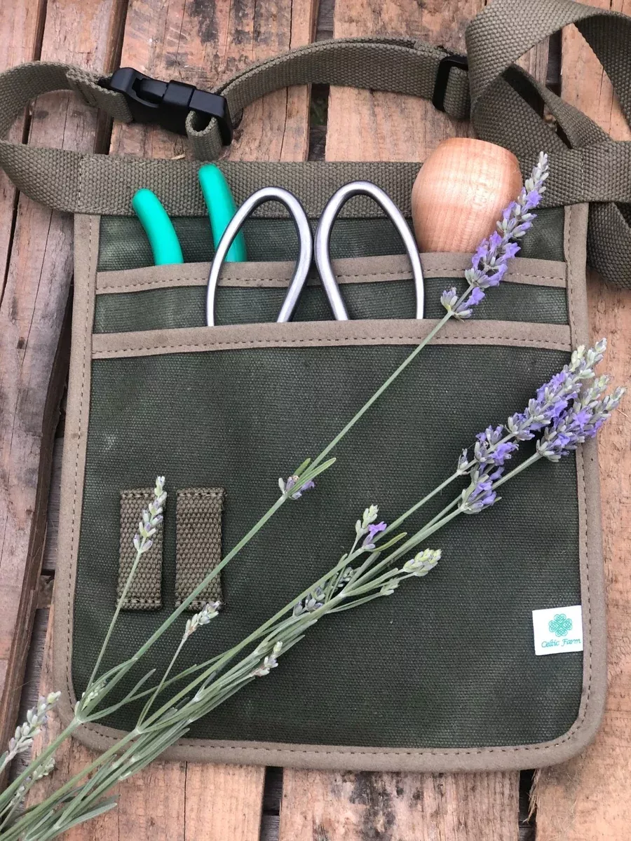garden-tool-belt-waxed-canvas-gardening Garden Tool Belt - Waxed Canvas for Gardening