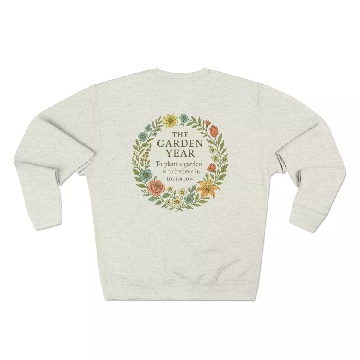 garden-year-floral-wreath-sweatshirt “The Garden Year” Floral Wreath Sweatshirt
