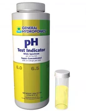 General Hydroponics pH Test Kit with vial