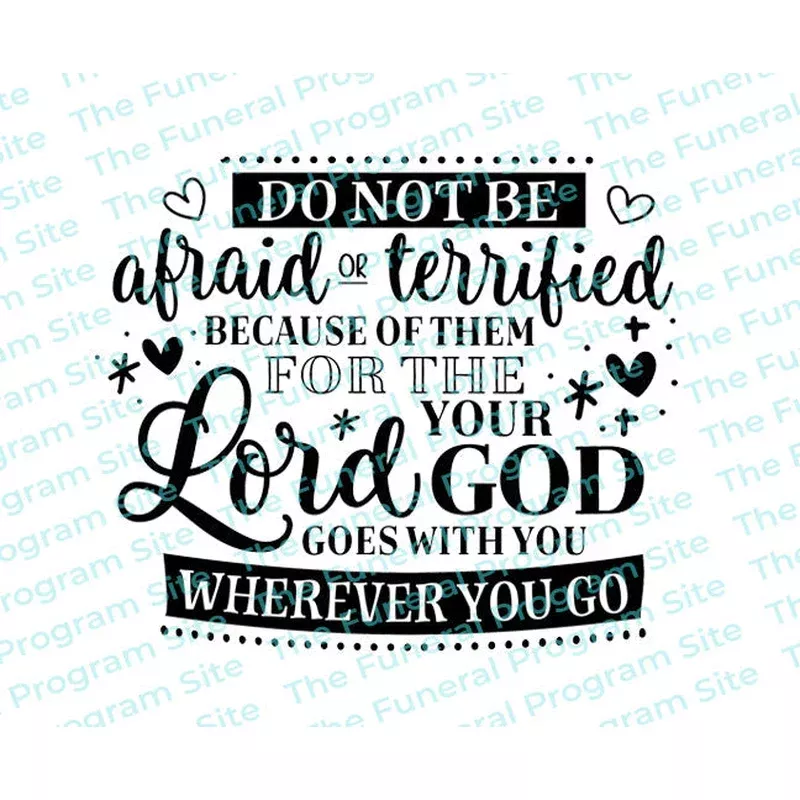 Goes With You Bible Verse Word Art
