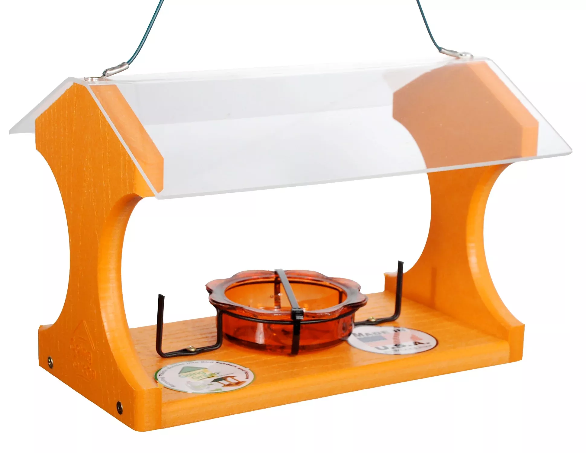 going-green-large-oriole-feeder-jelly-orange-holder Going Green Large Oriole Feeder - Jelly & Orange holder