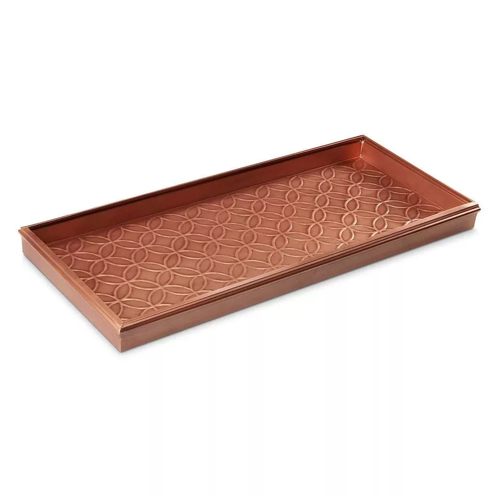 Good Directions Double Circles Copper Boot Tray