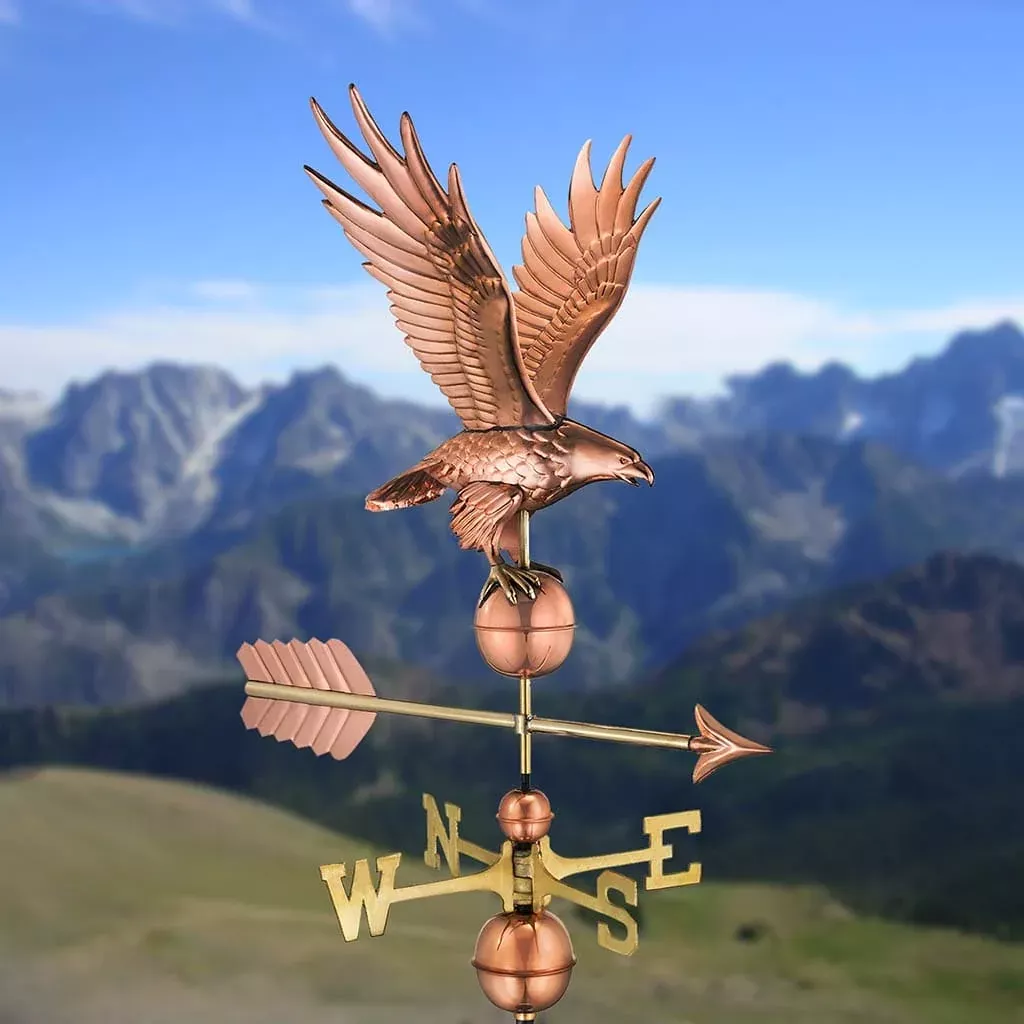 good-directions-freedom-eagle-weathervane-in-pure-copper Good Directions Freedom Eagle Weathervane in Pure Copper