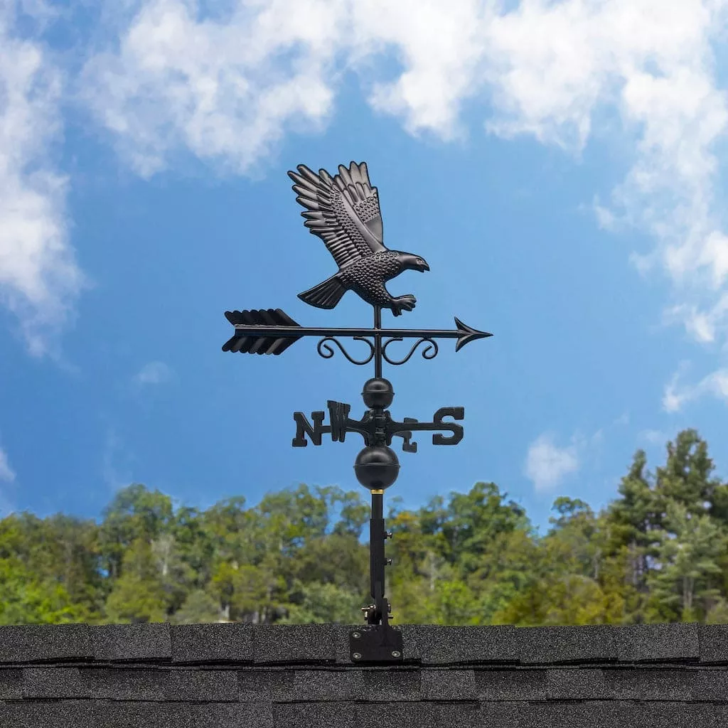 Good Directions Majestic Eagle Weathervane in Black Finish