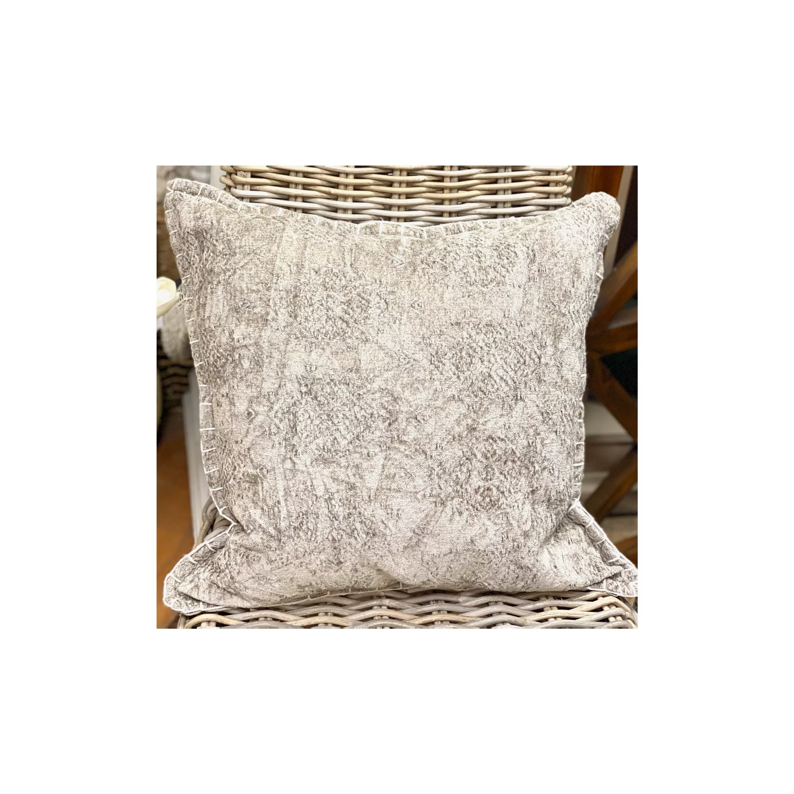 Gray Velvet Pillow