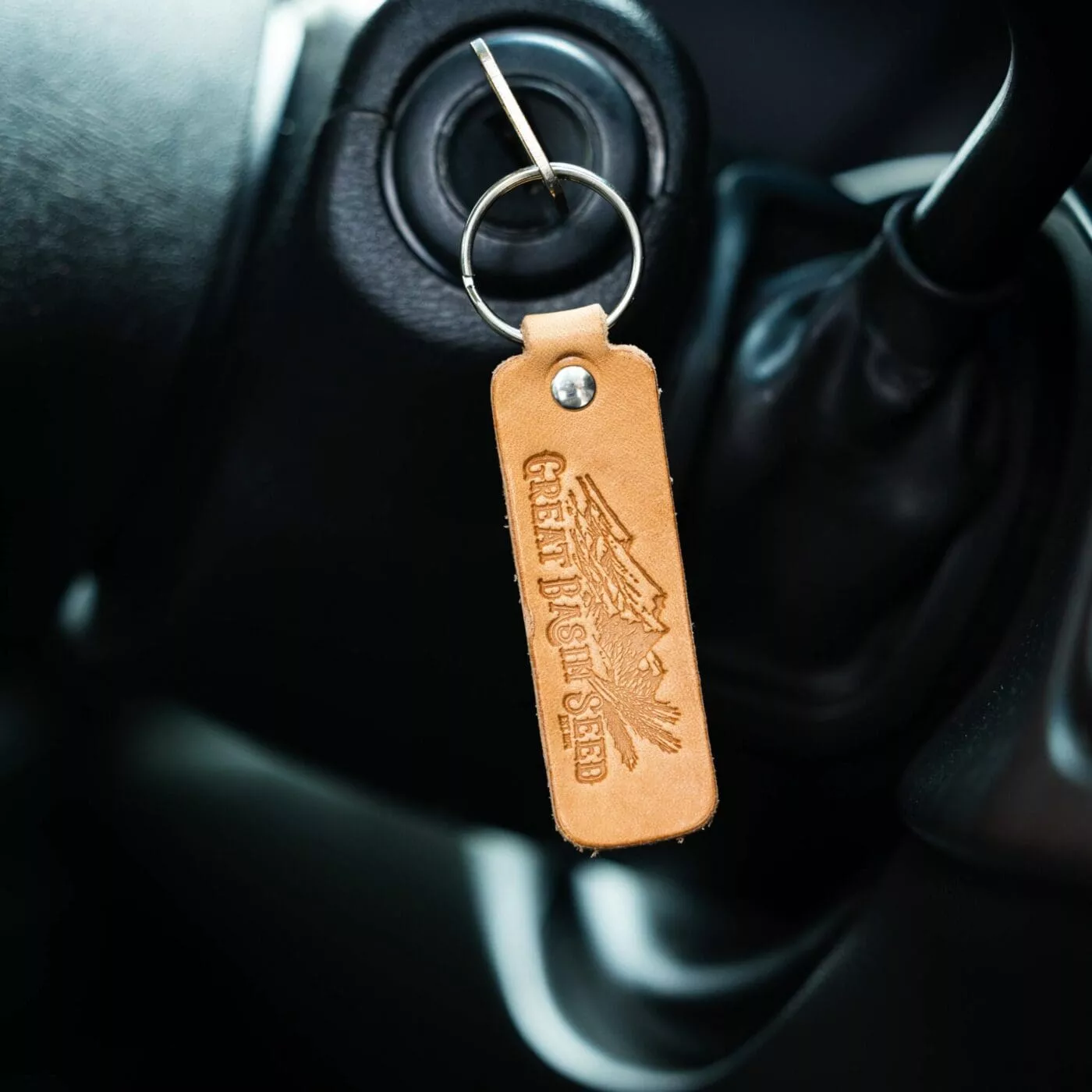 great-basin-seed-leather-keychain Great Basin Seed Leather Keychain