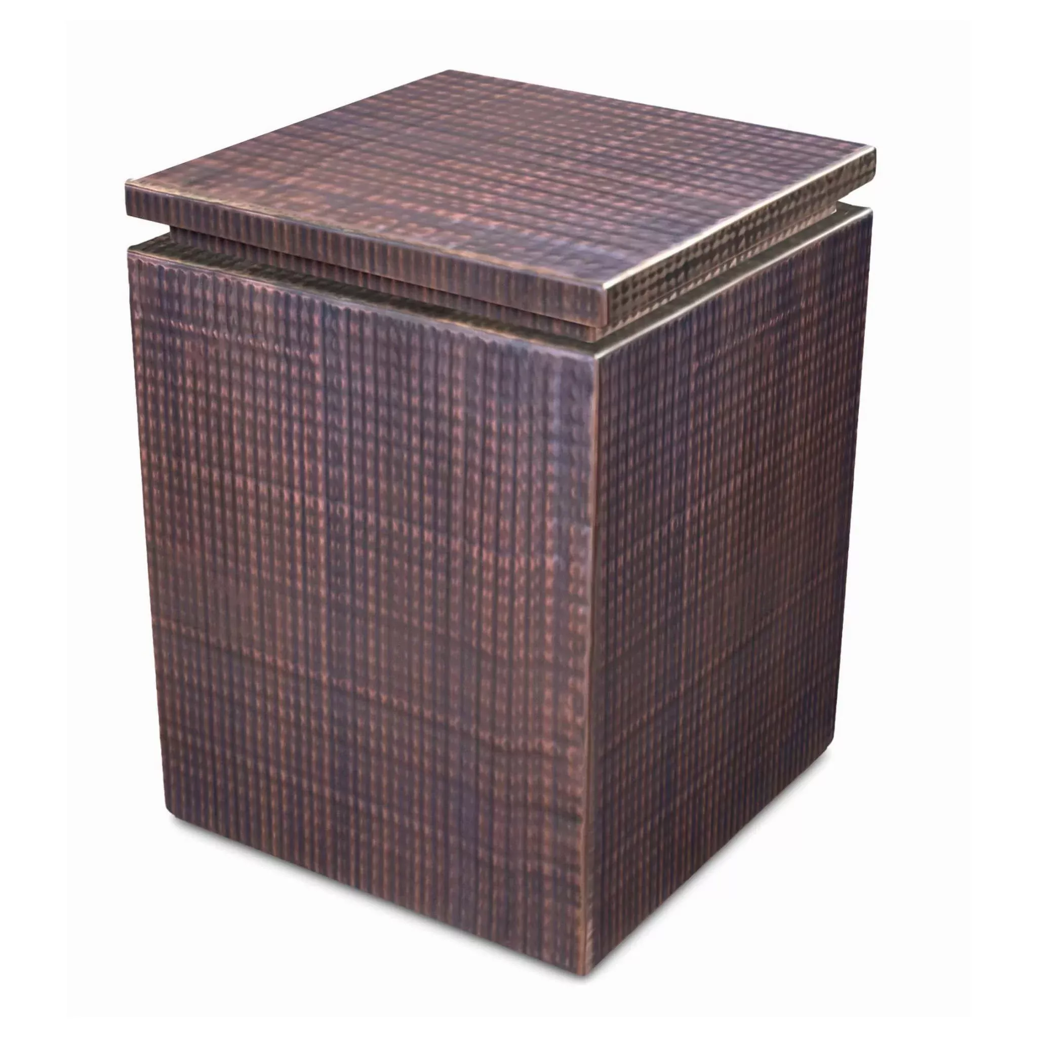 hammered-copper-propane-tank-enclosure-outdoor-plus Hammered Copper Propane Tank Enclosure - The Outdoor Plus