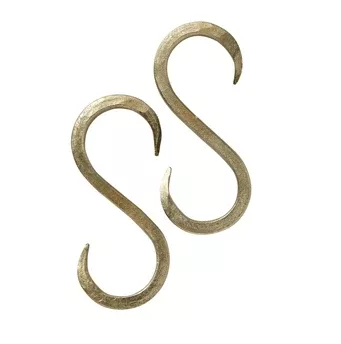 hammered-gold-s-hook Hammered Gold S Hook