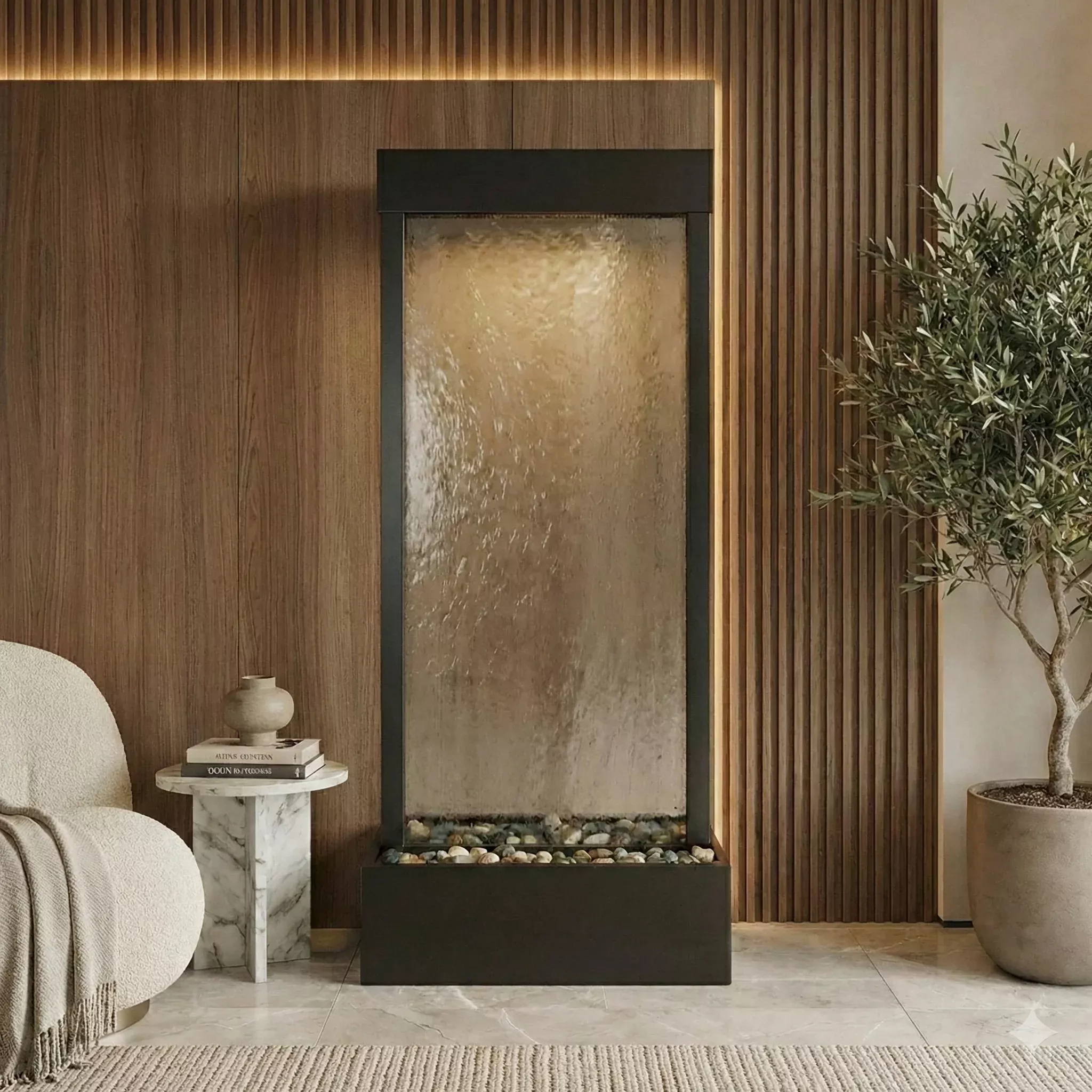 Harmony River Floor Fountain - Center Mount
