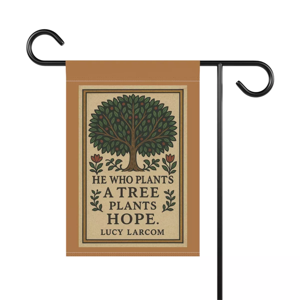 he-who-plants-tree-plants-hope-quote-by-lucy-larcom-garden-house-banner-with-ins "He Who Plants A Tree Plants Hope" Quote by Lucy Larcom, Garden & House Banner with Inspirational Tree Quote, Outdoor Decor, Home and Garden Sign, Gardening Gift, Nature Lovers Decor
