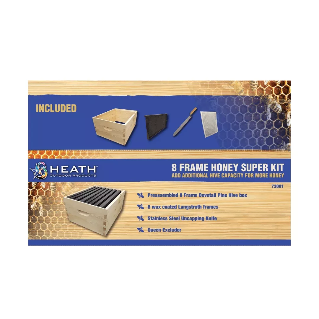 Heath 8 Frame Medium Honey Super Kit
