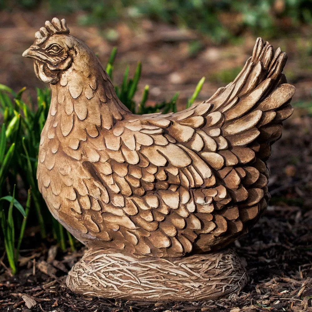 henrietta-cast-stone-garden-statue-hen-statue Henrietta Cast Stone Garden Statue | Hen Statue