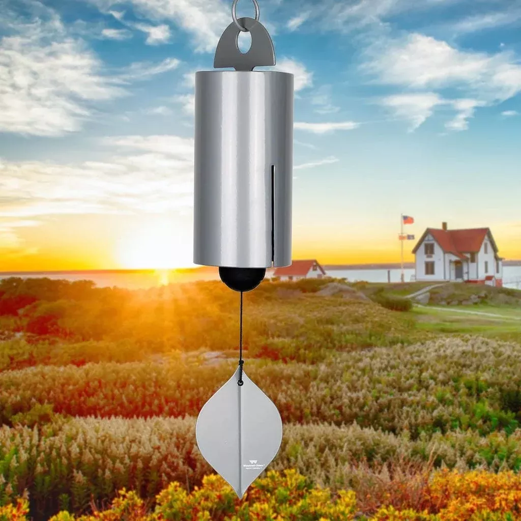 heroic-medium-harbor-gray-windbell-by-woodstock-chimes Heroic Medium Harbor Gray Windbell by Woodstock Chimes