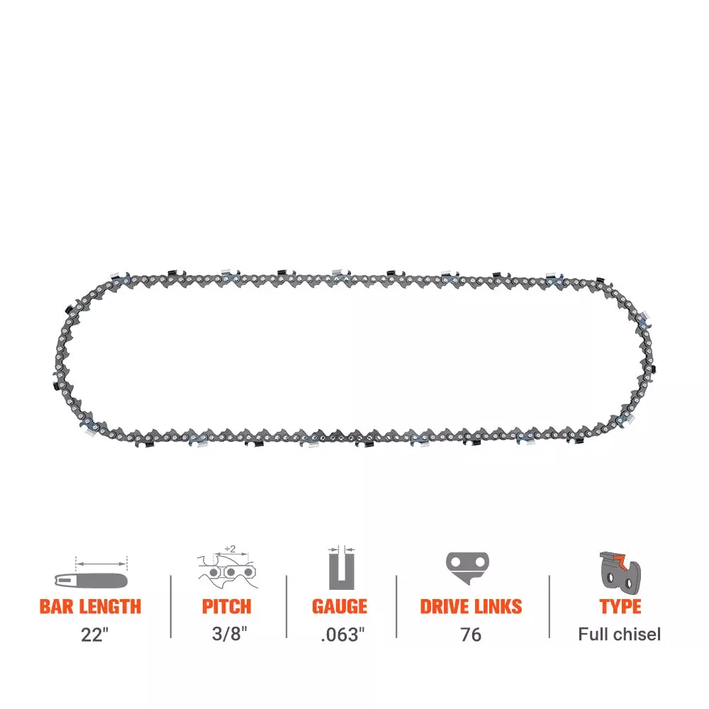 hipa-full-skip-chain-3-8-063-76-dl-22-inch-stihl-ms461-ms460-ms440-066-ms290-028 Hipa Full Skip Chain 3/8" .063" 76 DL 22 Inch For Stihl MS461 MS460 MS440 066 MS290 028 Chainsaw