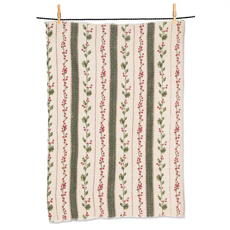 hollyberry-stripes-kitchen-towel Hollyberry Stripes Kitchen Towel