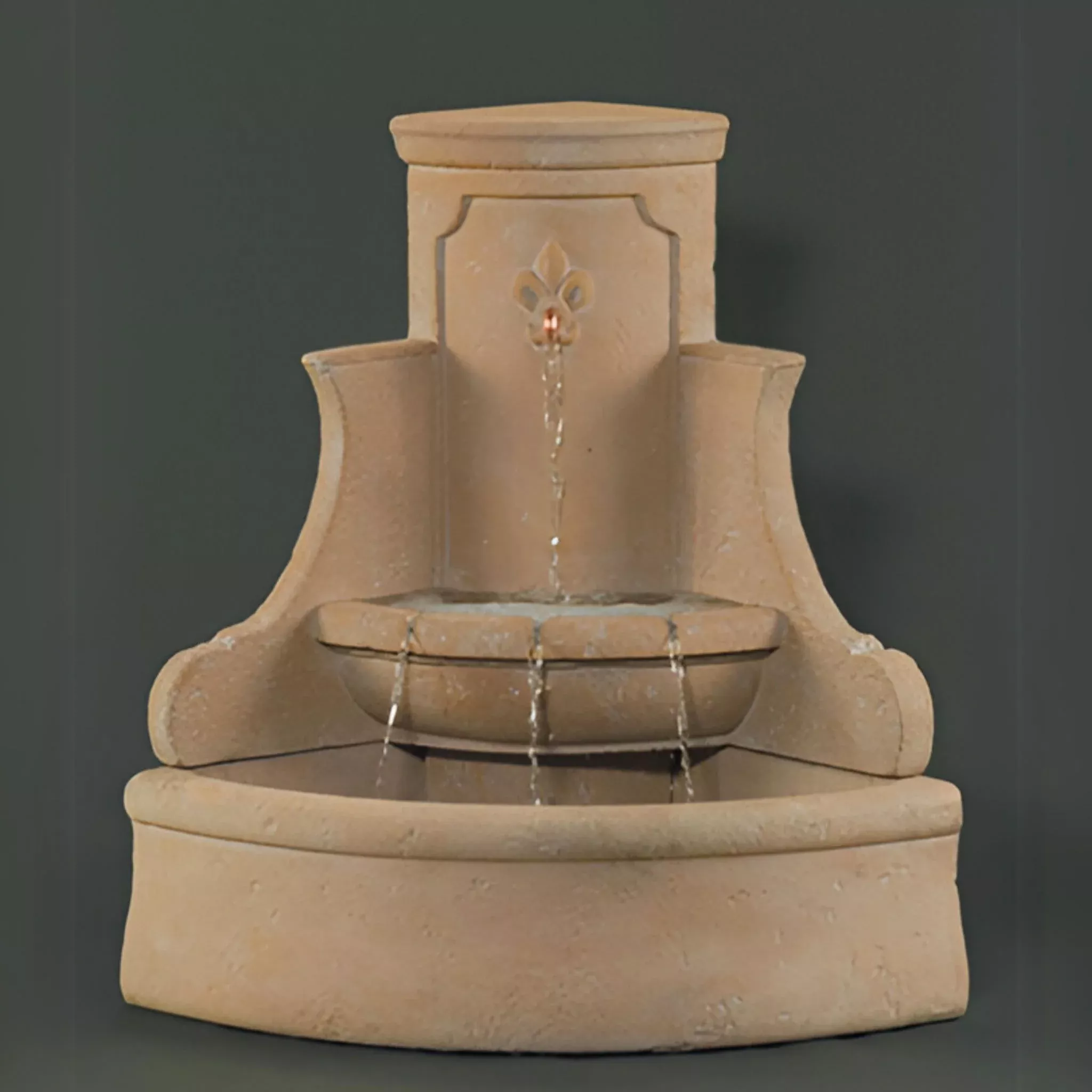 iris-corner-wall-fountain-fiore-lg119 Iris Corner Wall Fountain - Fiore #LG119