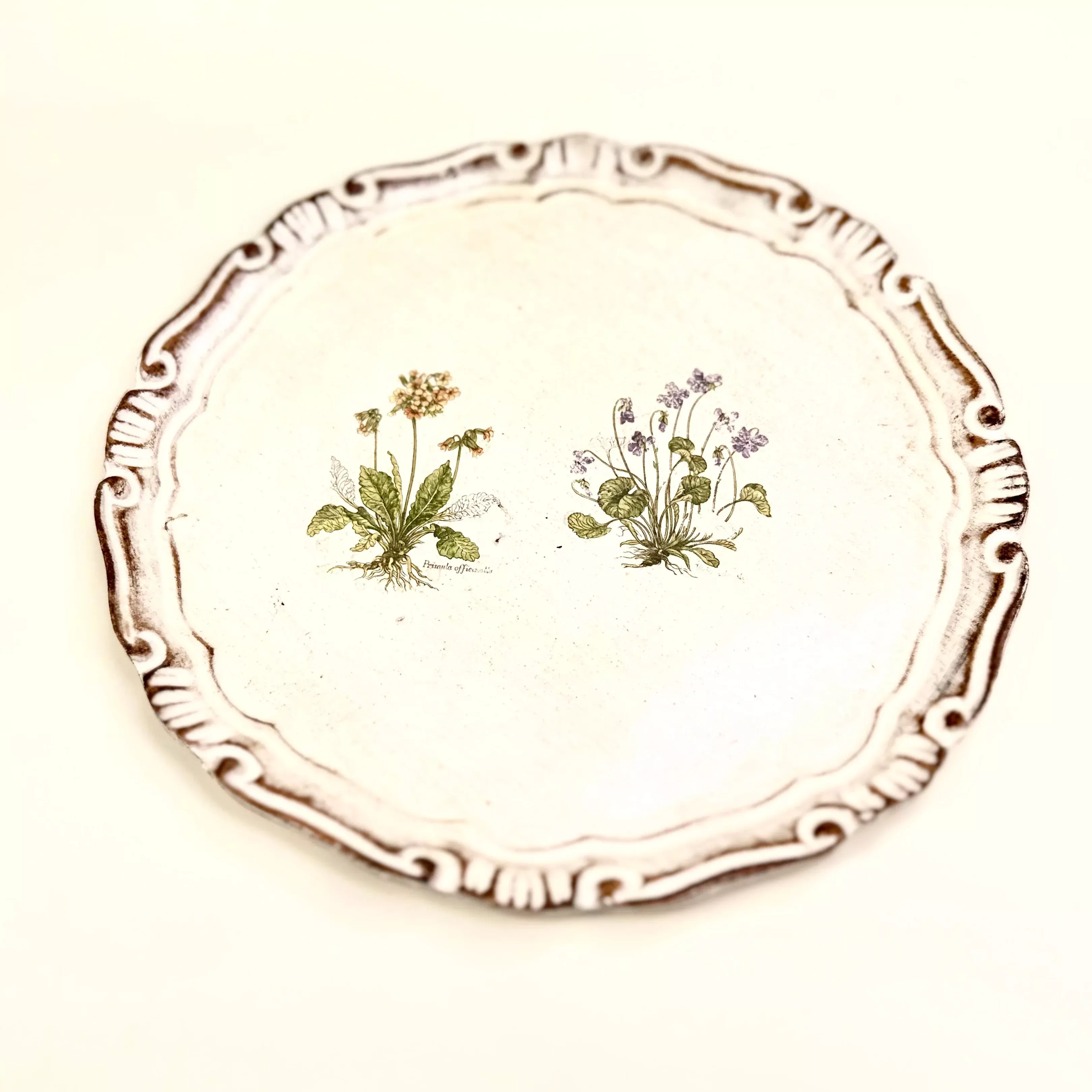 Italian Floral Painted Tray