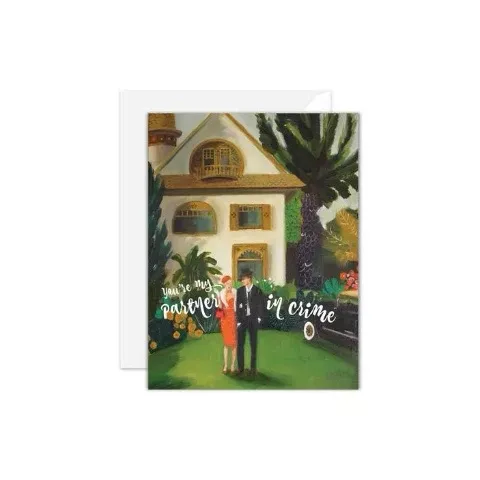 Janet Hill Anniversary Card- Partner in Crime