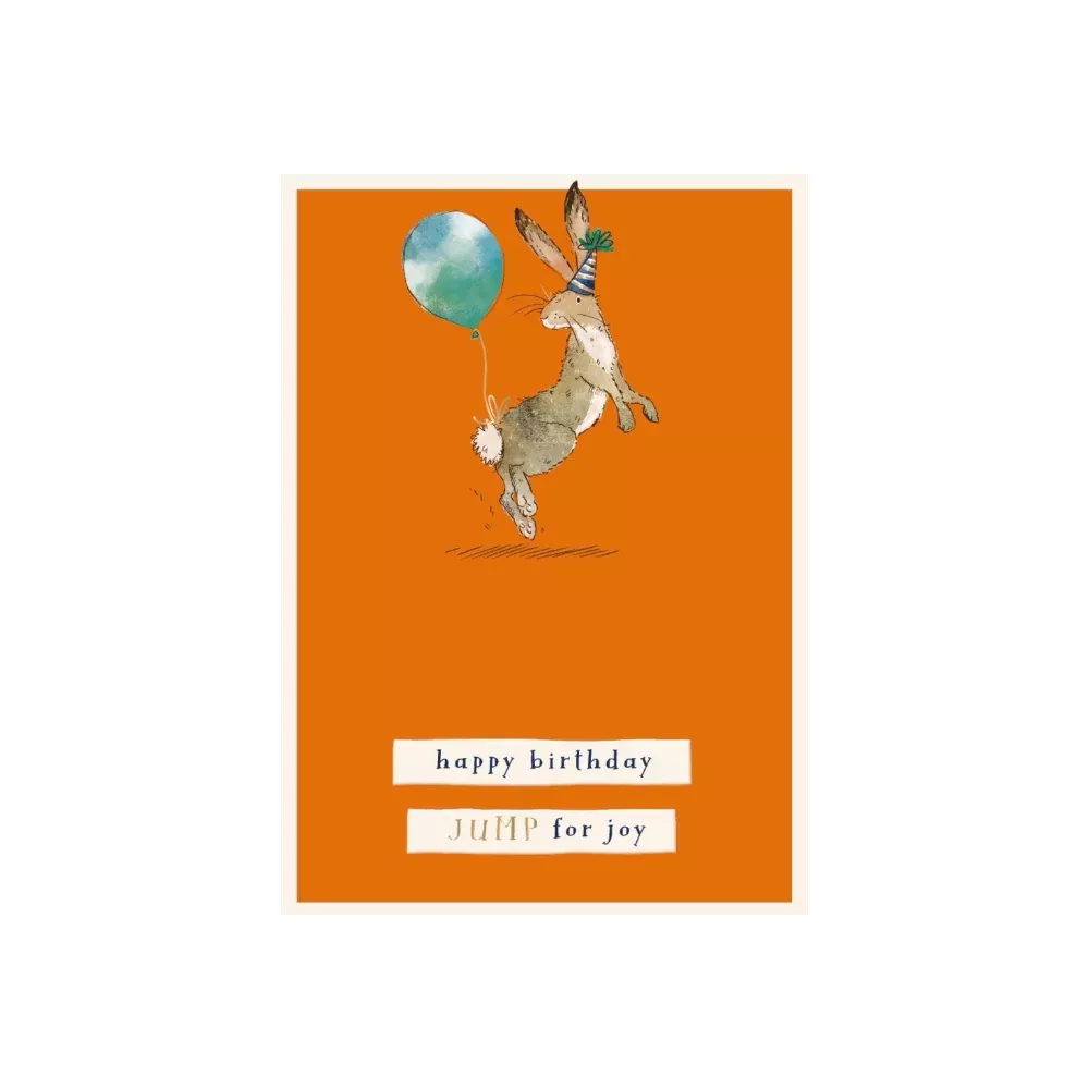 Jump for Joy Rabbit Birthday Card