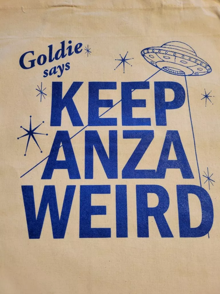 Keep Anza Weird tote bag