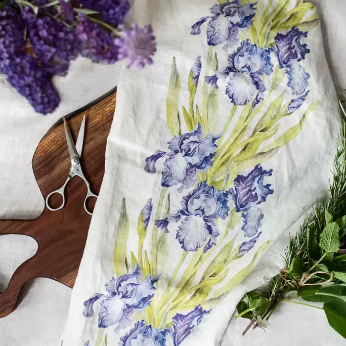 kitchen-iris-tea-towel Kitchen: Iris Tea Towel