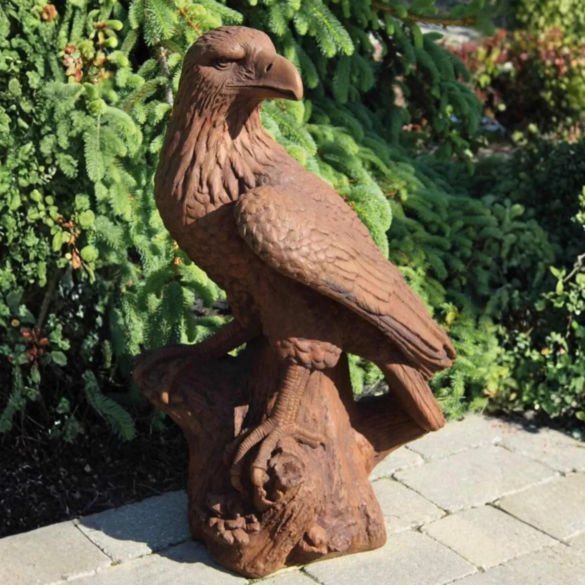 Large Eagle Concrete Garden Statue - Massarellis #2076