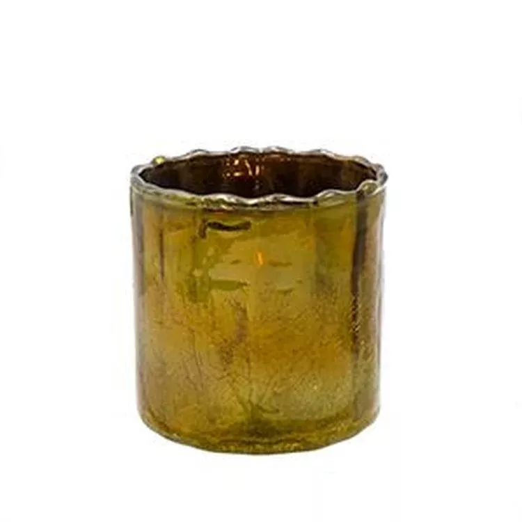 Large Golden Moss Luna Votive