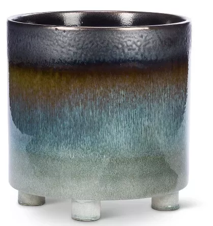large-ombre-glazed-planter-with-feet Large Ombre Glazed Planter with Feet