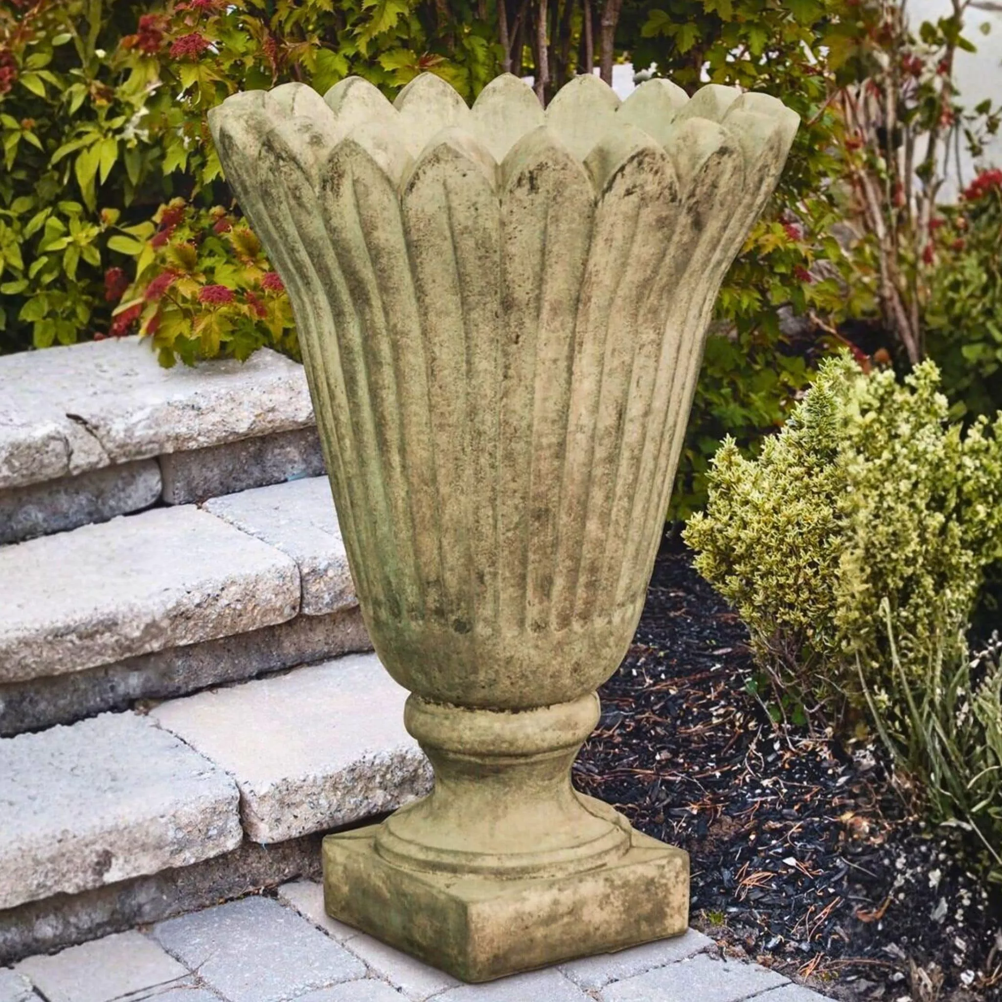 large-tulip-vase-concrete-planter-massarellis-6556 Large Tulip Vase Concrete Planter - Massarellis #6556