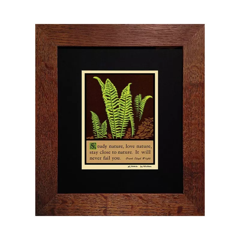 laura-wilder-ferns-framed-mini-gicle-print Laura Wilder Ferns Framed Mini Gicle Print