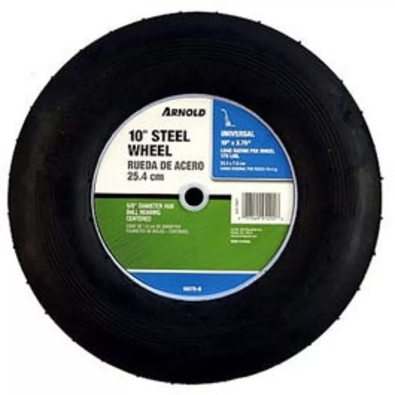 lawn-mower-wheel-steel-universal-replacement-10-in Lawn Mower Wheel, Steel, Universal Replacement, 10-In.