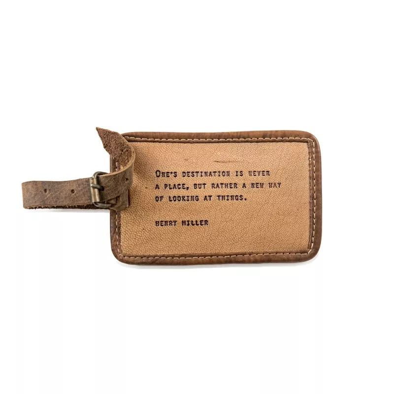 Leather Luggage Tag – Henry Miller