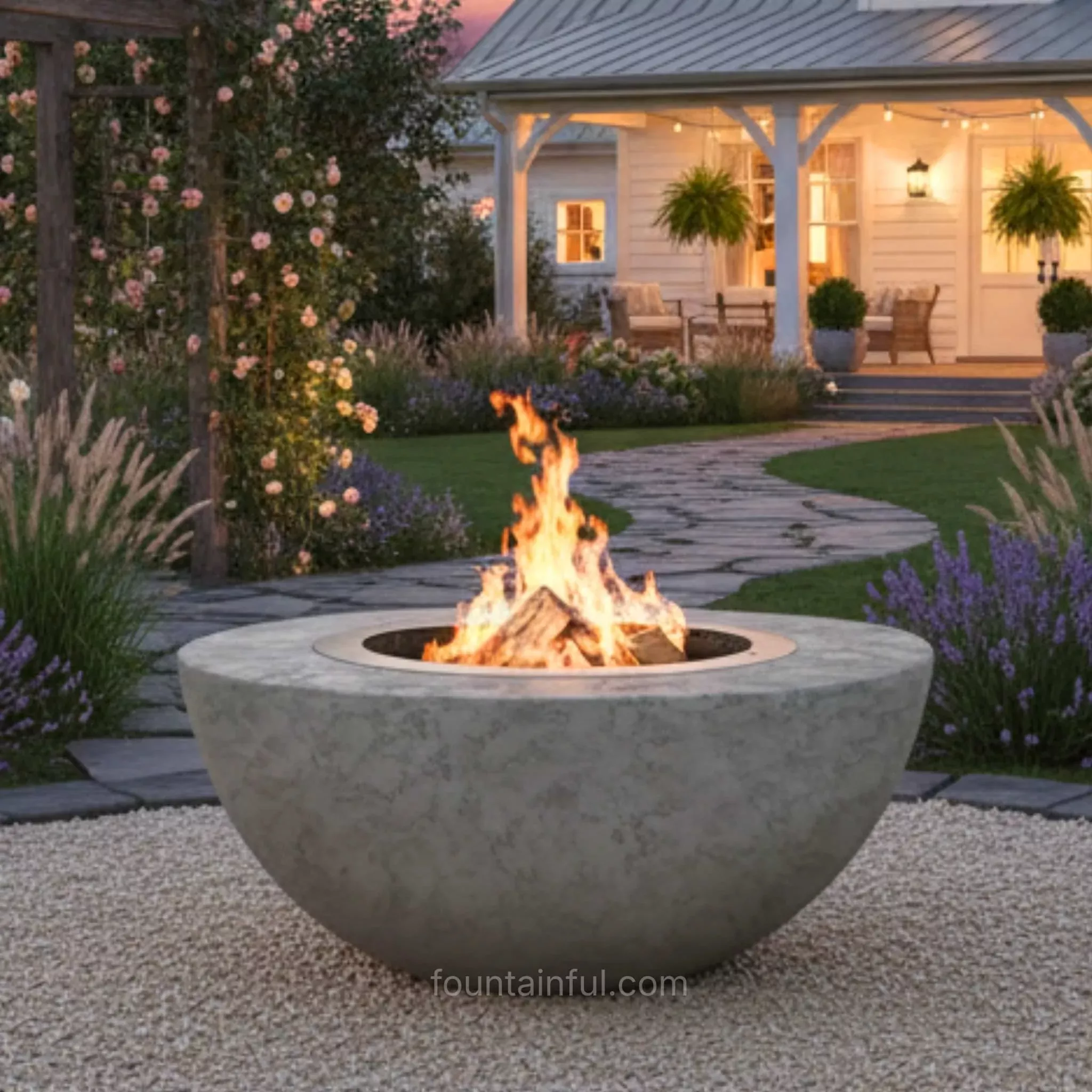 Luna Smokeless Concrete Fire Pit - Phoenix Design Cast