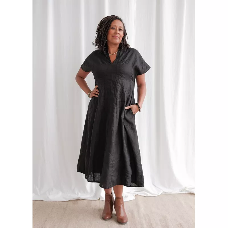 Makai Dress – Linen – Black