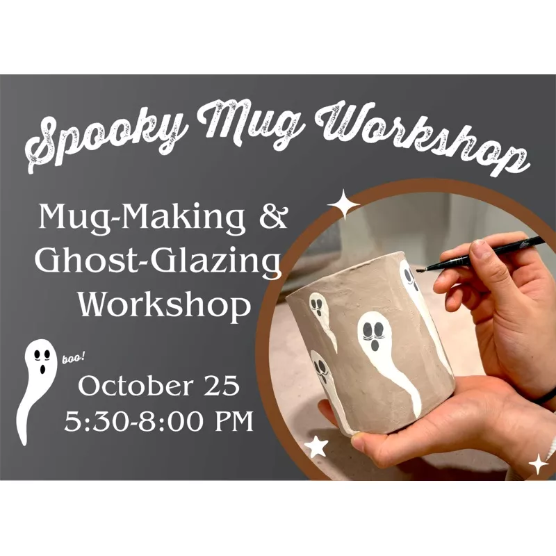 Make & Glaze Your Own Spooky Mug – Saturday, October 25
