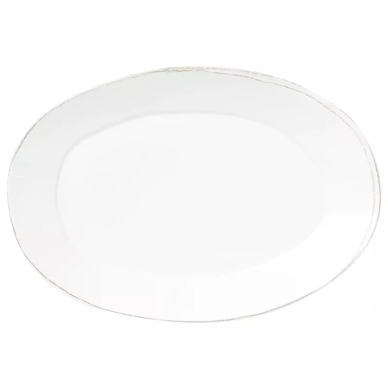melamine-lastra-white-oval-platter-white Melamine Lastra White Oval Platter White