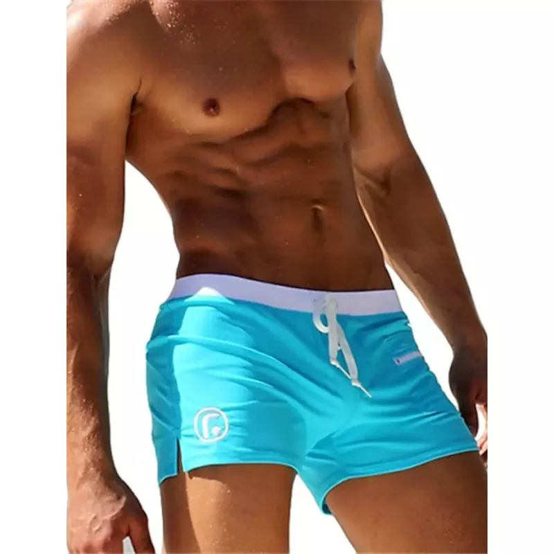 men-s-beach-shorts-swimwear-light-blue Men’s Beach Shorts Swimwear Light Blue