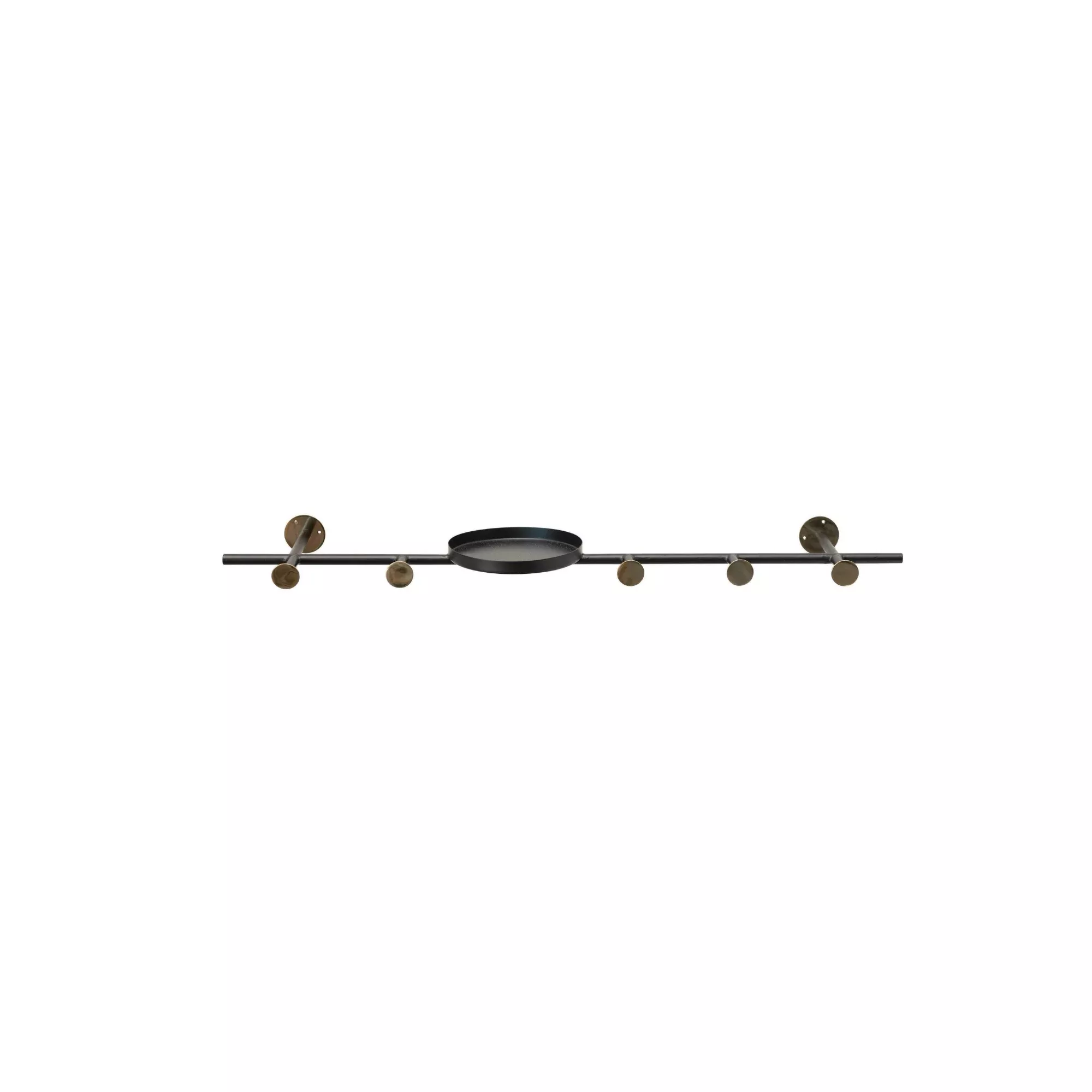 Metal Black & Gold Wall Hook
