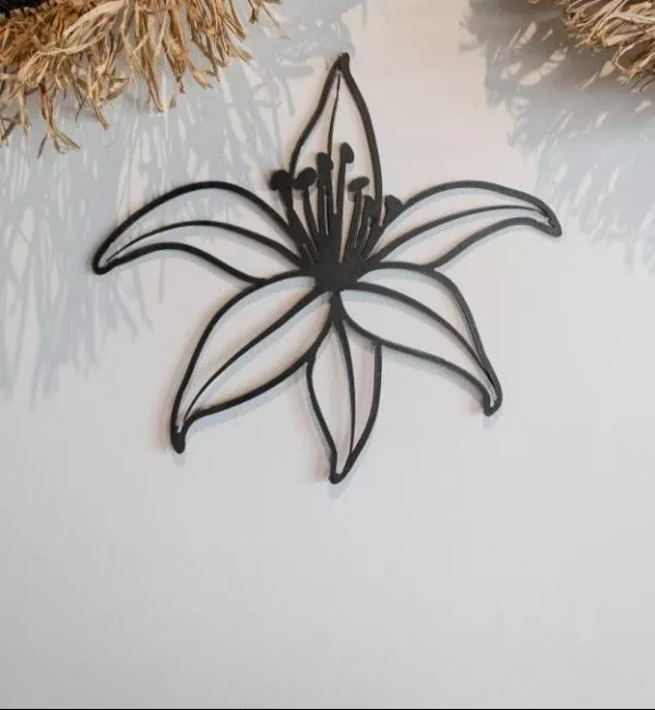 Metal Daylily Wall Art