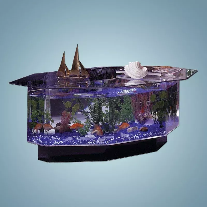 midwest-tropical-680-stretched-octagon-aquarium-coffee-table Midwest Tropical 680 Stretched Octagon Aquarium Coffee Table