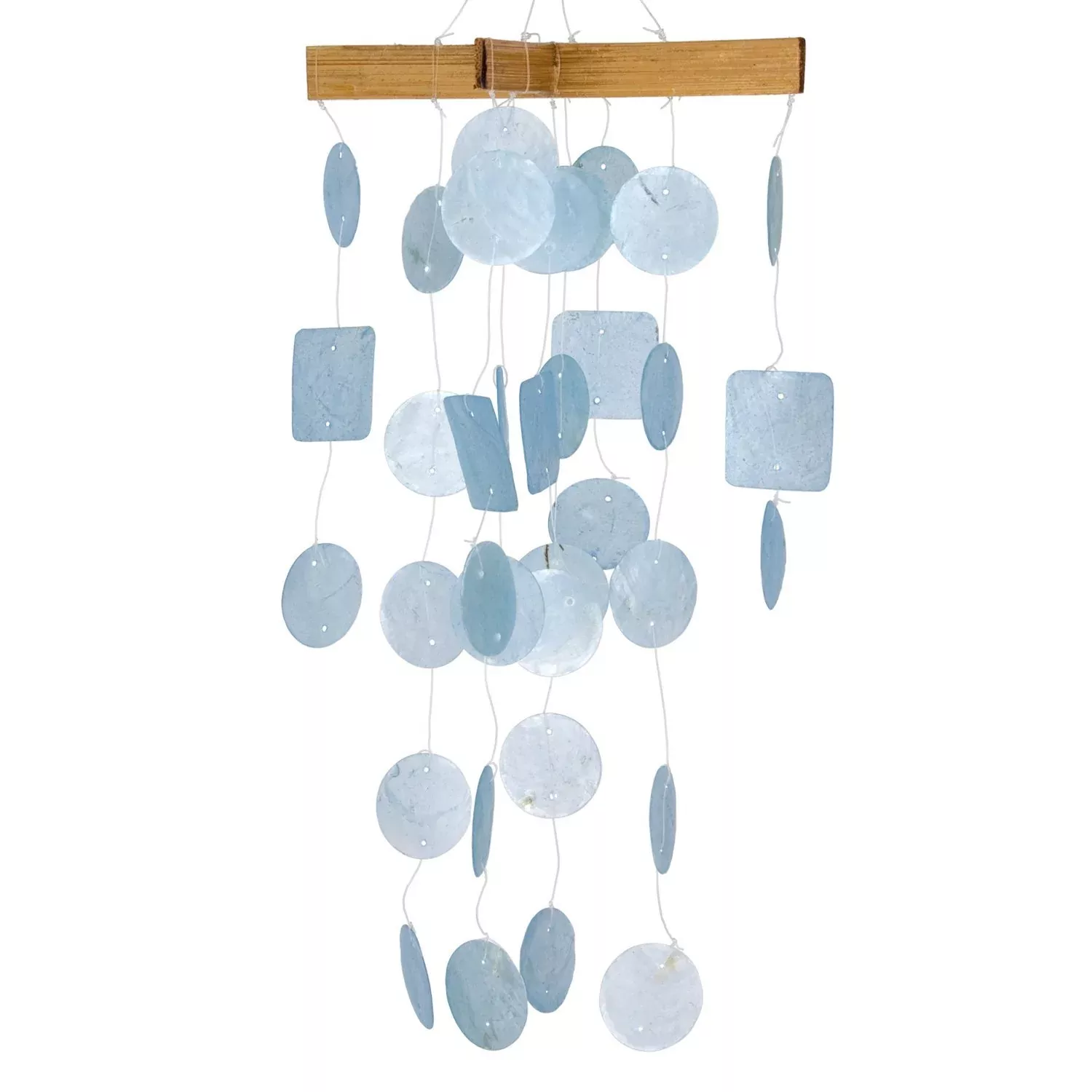 mini-capiz-chime-in-light-blue Mini Capiz Chime in Light Blue