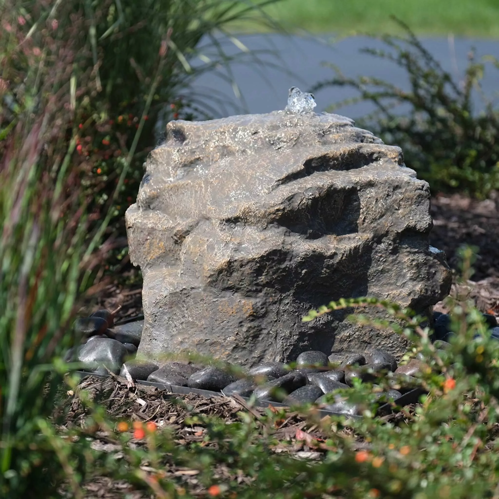 mini-mountain-spring-gfrc-boulder-fountain-complete-kit-blue-thumb Mini Mountain Spring GFRC Boulder Fountain - Complete Kit - Blue Thumb